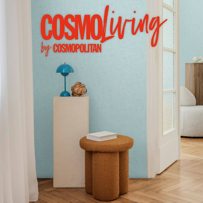 COSMOPOLITAN Uni Tapete Hellblau Eisblau - moderne Vliestapete Wohnzimmer Küche