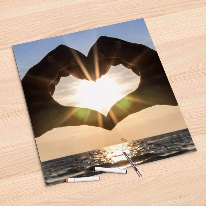 Folienbogen (60x60cm) - Sunny Heart- Bild 1
