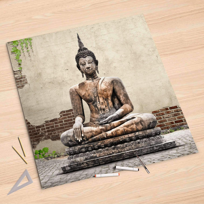 Folienbogen (90x90cm) - Relaxing Buddha- Bild 1