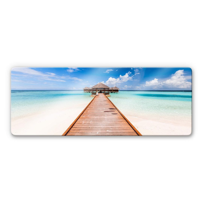 Glasbild Colombo - Der Weg ins Paradies