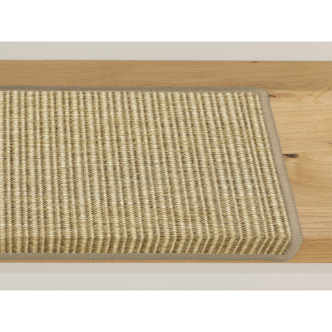 Jasper Stufenmatte Rechteckig Wunschmass in Pearl Beige