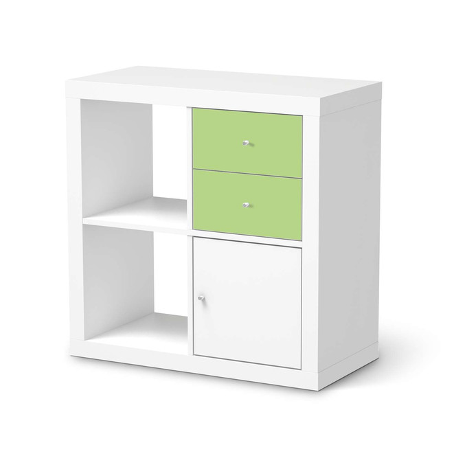 Möbelfolie IKEA Kallax Regal Schubladen - Hellgrün Light- Bild 1