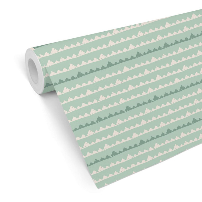 Mustertapete Abenteuer - türkis