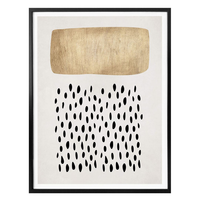 Poster Kubistika - Goldene Wolke