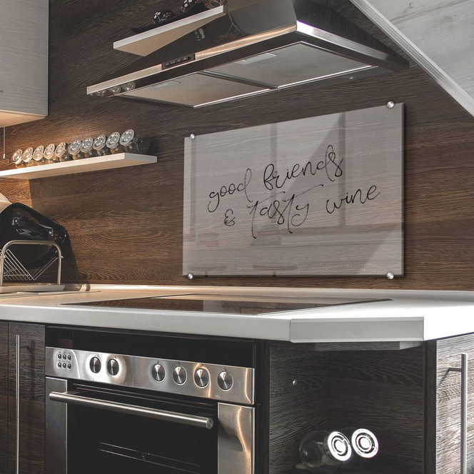 Spritzschutz - Good friends and tasty wine