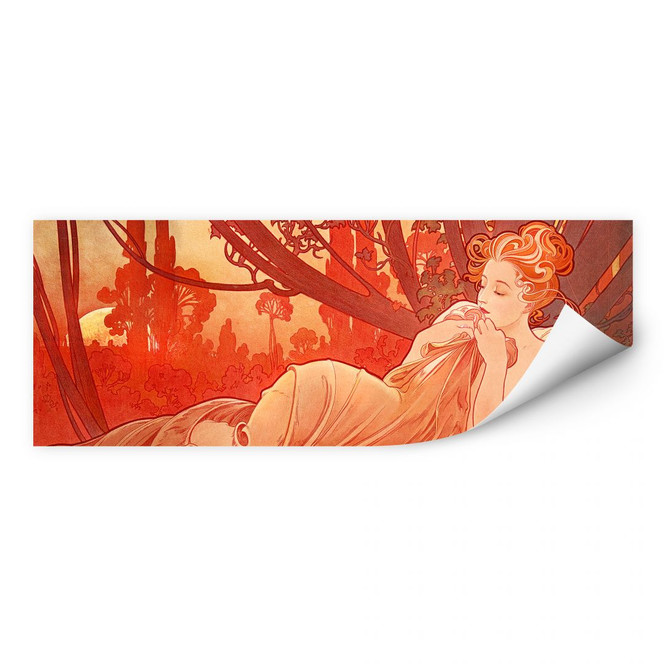 Wallprint Mucha - Abenddämmerung - Panorama