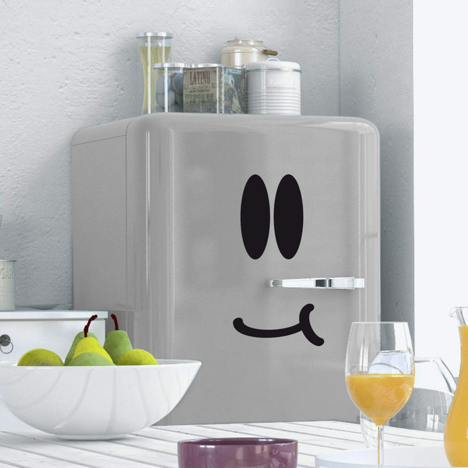 Wandtattoo Kühlschrankgesicht 2