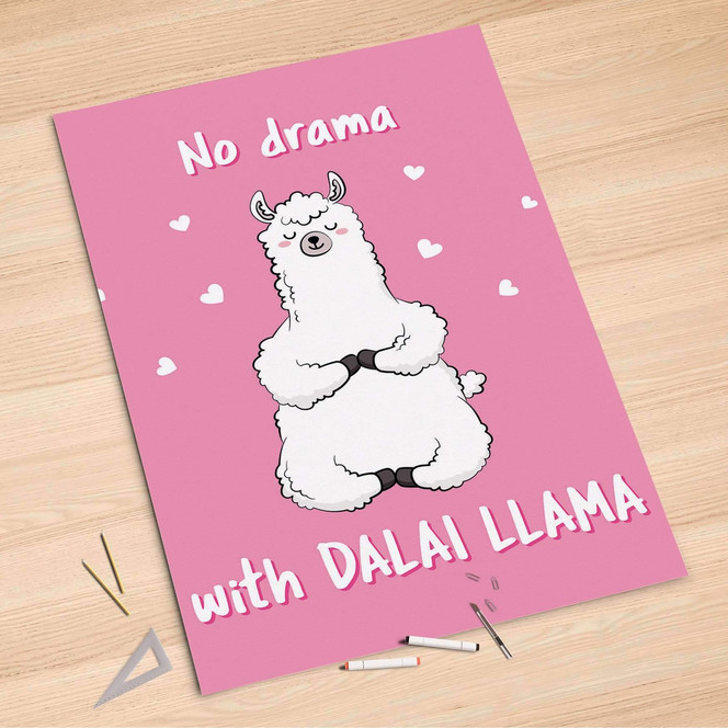 Folienbogen (100x150cm) - Dalai Llama- Bild 1