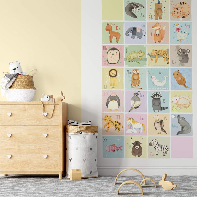Fototapete Loske - Tierisches Alphabet - Englisch