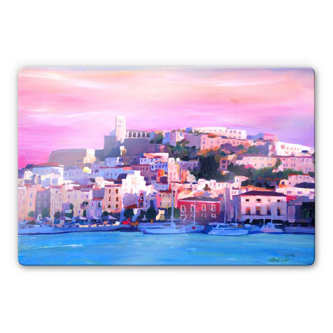 Glasbild Bleichner - Ibiza-The Pearl of the Mediterranean
