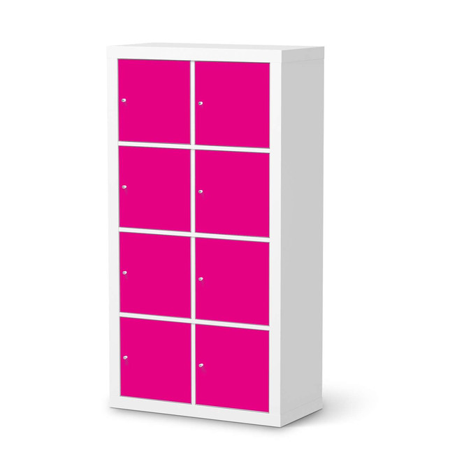 Klebefolie IKEA Expedit Regal 8 Türen - Pink Dark- Bild 1