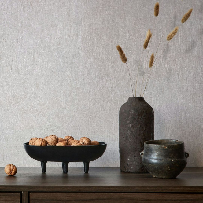 Vliestapete in Weiss, Grau Betonoptik Uni Modern