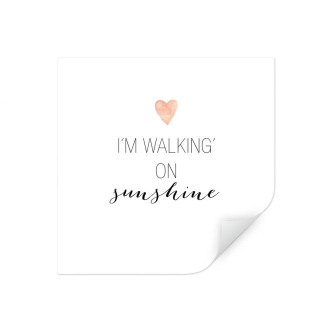 Wallprint Confetti & Cream - I'm walking on sunshine