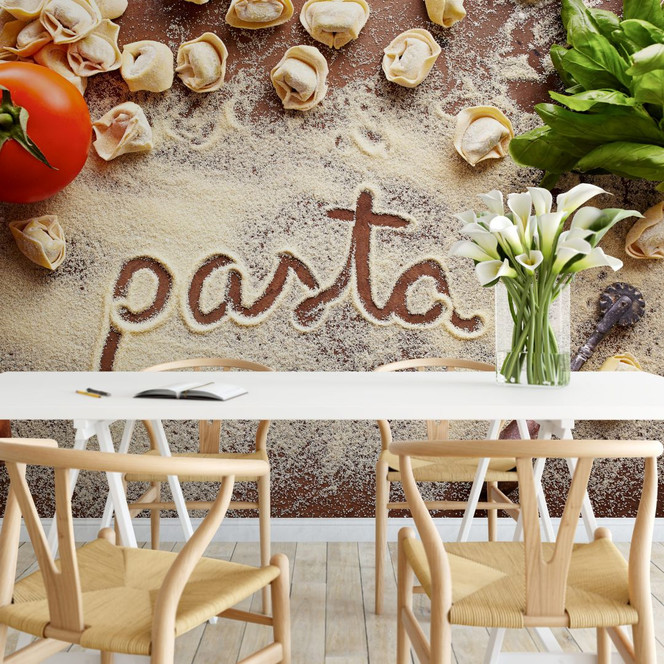 Fototapete Pasta - Tortellini - 384x260cm - Bild 1