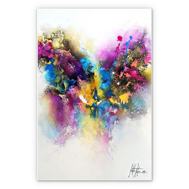 Hartschaumbild Fedrau - Lilaliebe