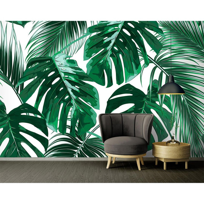 Livingwalls Fototapete Designwalls Palm Leaves Dschungel - Bild 1