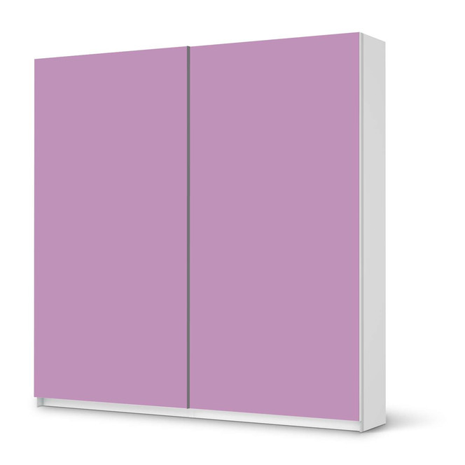 Möbel Klebefolie IKEA Pax Schrank 201cm Höhe - Schiebetür - Flieder Light- Bild 1