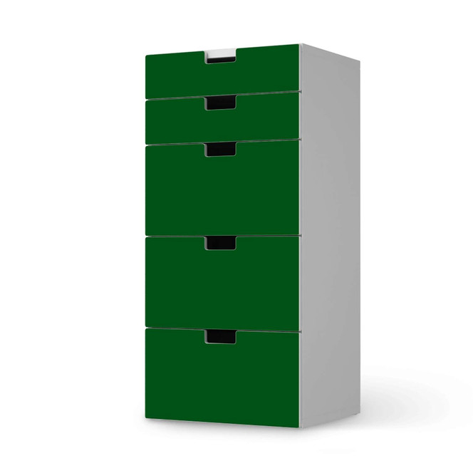 Möbel Klebefolie IKEA Stuva / Malad Kommode - 5 Schubladen - Grün Dark- Bild 1