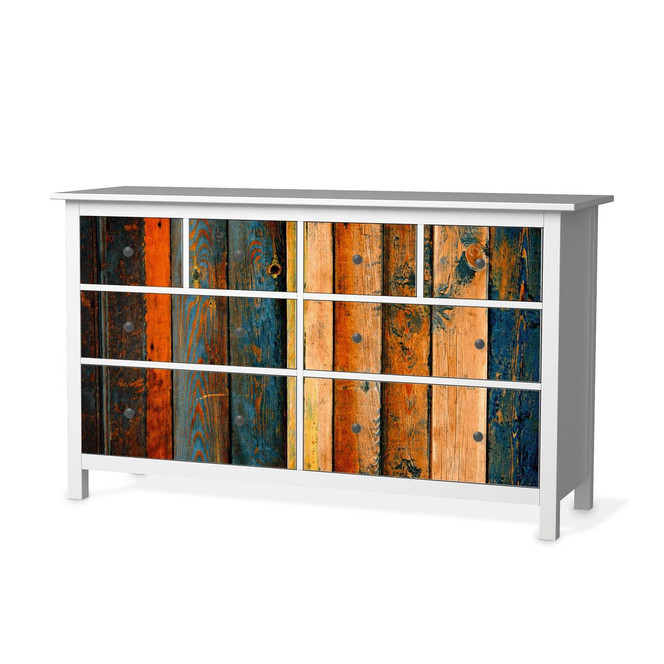 Möbelfolie IKEA Hemnes Kommode 8 Schubladen - Wooden- Bild 1