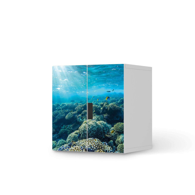 Möbelfolie IKEA Stuva / Malad Schrank - 2 kleine Türen - Underwater World- Bild 1