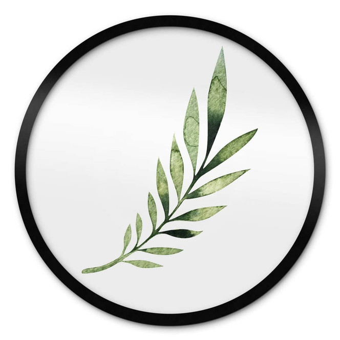 Poster Kvilis - Palm Leaf - Rund