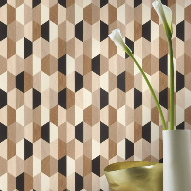 Rasch Vliestapete, Mustertapete Salsa hellbeige