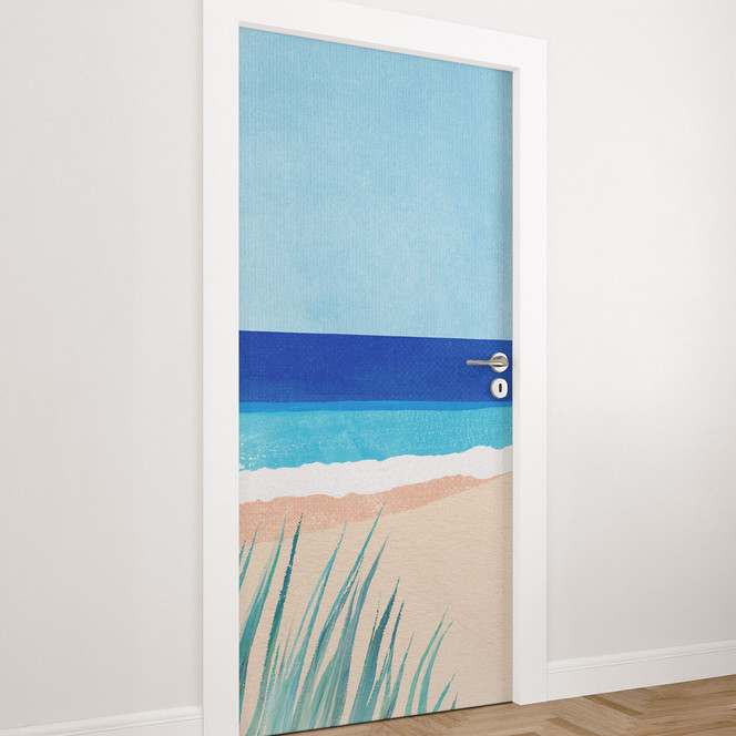 Türfolie Ostsee mit Dünengras - Rivers