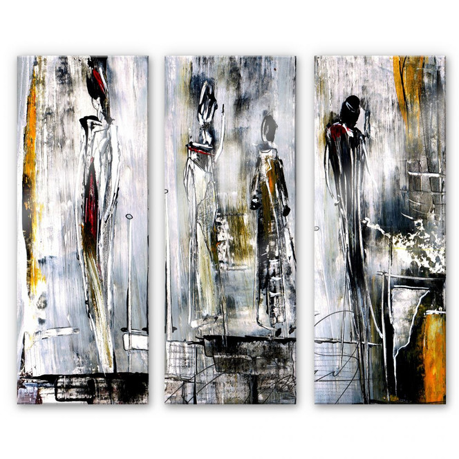 Acrylglasbild Niksic - Erfolgsstufen (3-teilig)