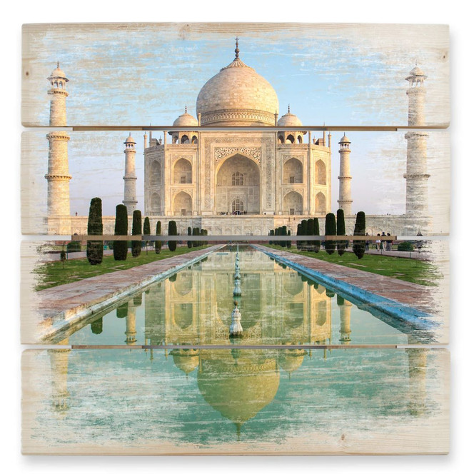 Holzbild Taj Mahal - 40 x 41.5 cm