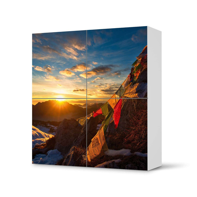 Klebefolie IKEA Besta Schrank 4 Türen - Tibet- Bild 1