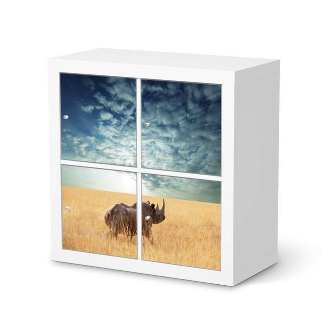 Klebefolie IKEA Kallax Regal 4 Türen - Rhino- Bild 1