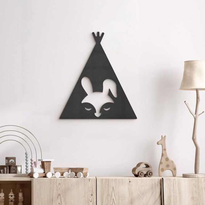 MDF - Holzdeko - Tipi - Hase