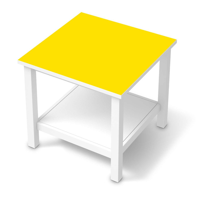 Möbel Klebefolie IKEA Hemnes Tisch 55x55cm - Gelb Dark- Bild 1