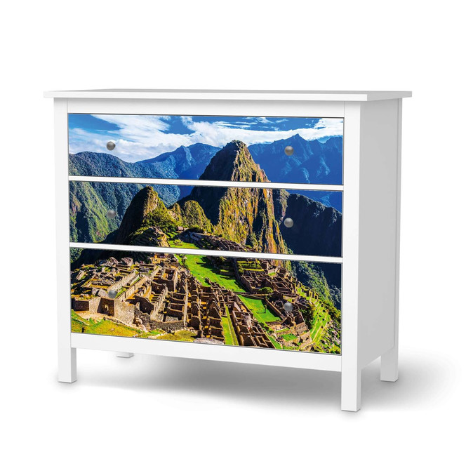 Möbelfolie IKEA Hemnes Kommode 3 Schubladen - Machu Picchu- Bild 1