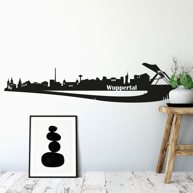 Wandtattoo Wuppertal Skyline