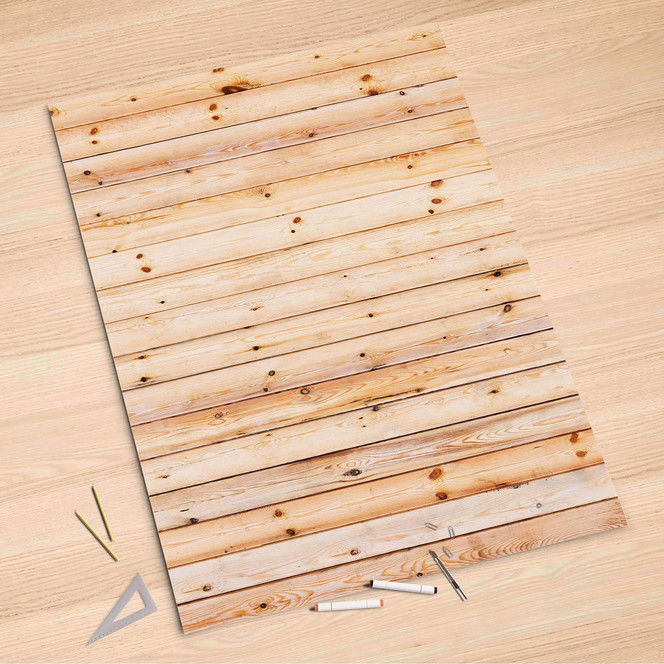 Folienbogen (100x150cm) - Bright Planks- Bild 1