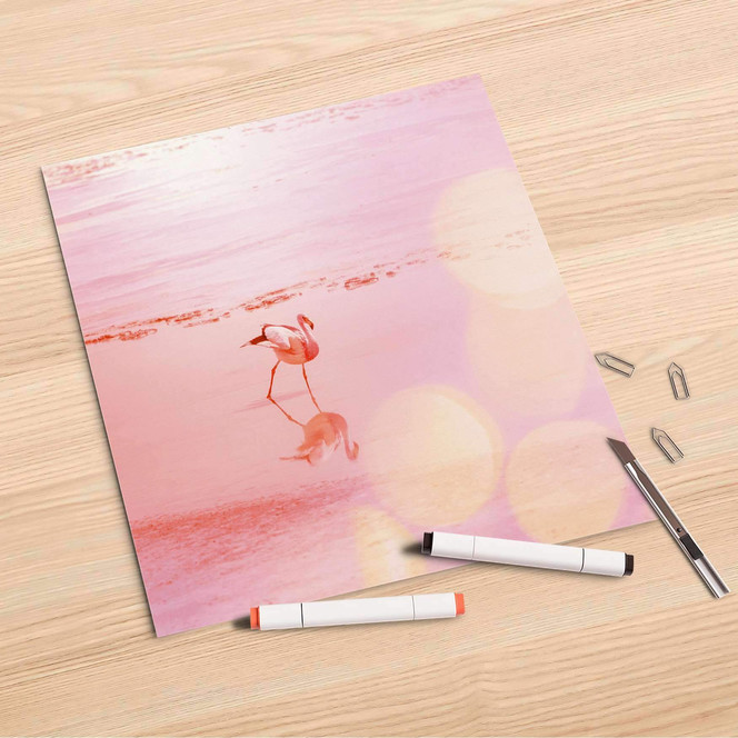 Folienbogen (30x30cm) - Mr. Flamingo- Bild 1