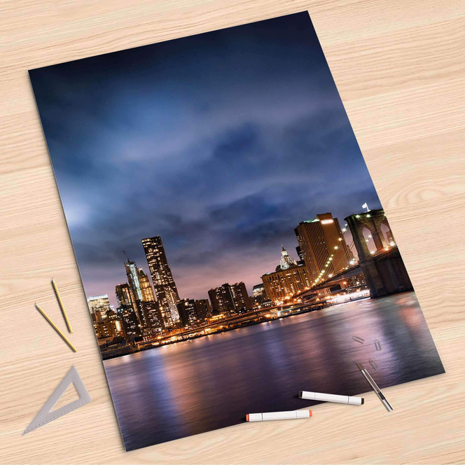 Folienbogen (80x120cm) - Brooklyn Bridge- Bild 1