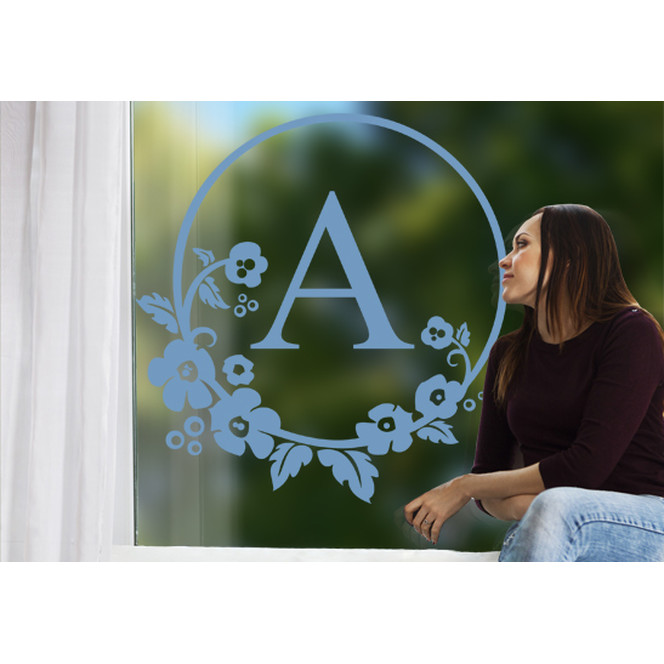 Glasdekor Wunschtext Emblem - Bild 1