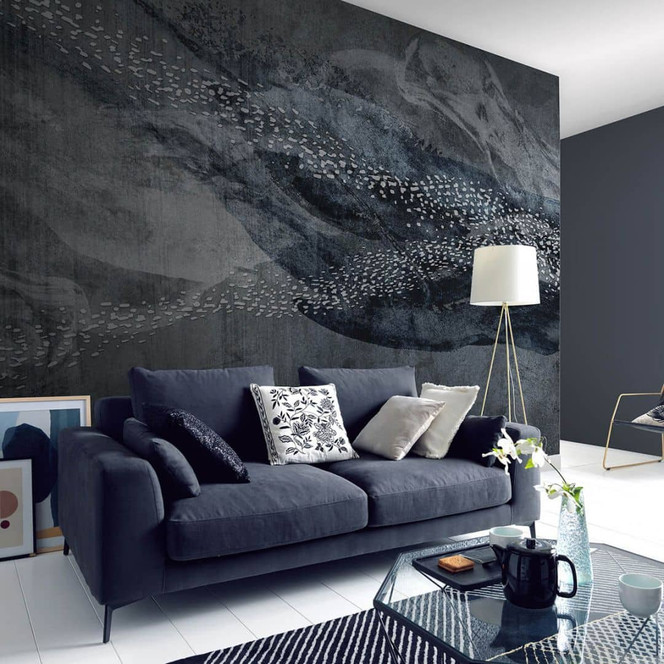 Guido Maria Kretschmer Fototapete Art Edition Deep Sea silber