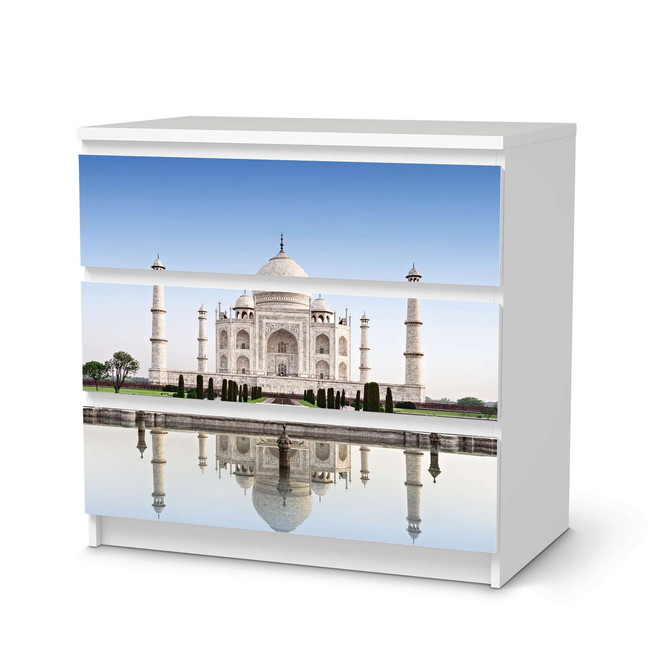 Klebefolie IKEA Malm Kommode 3 Schubladen - Taj Mahal- Bild 1