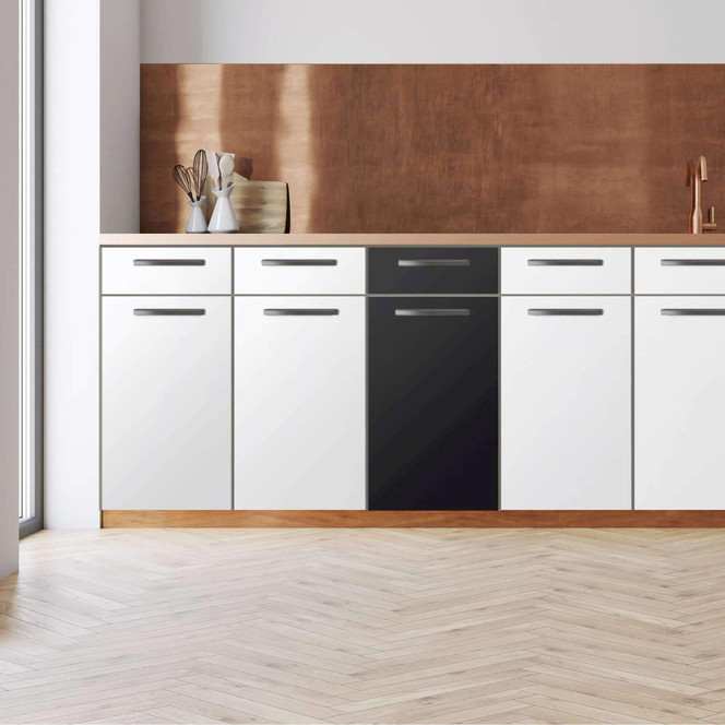 Küchenfolie - Unterschrank 40cm Breite - Schwarz