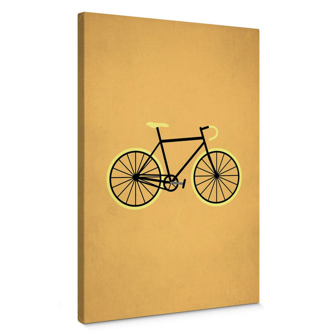 Leinwandbild Kubistika - Fahrrad Liebe