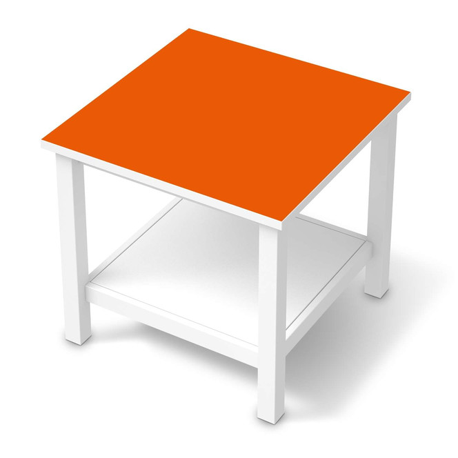 Möbel Klebefolie IKEA Hemnes Tisch 55x55cm - Orange Dark- Bild 1