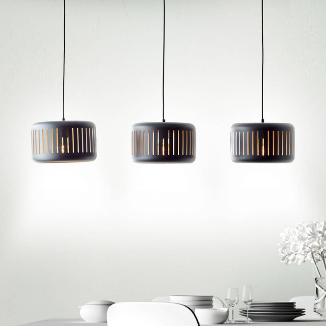 Pendelleuchte Silvio, gold, 120 x 110 cm, Metall Pendellampe, dimmbar