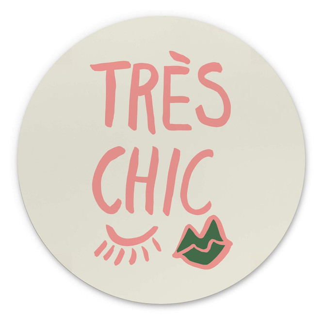 Rundes Wandbild 1X Studio - Très chic - Alu-Dibond