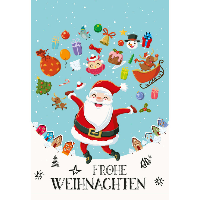 Gutschein Weihnachten - Weihnachtsmann Geschenke