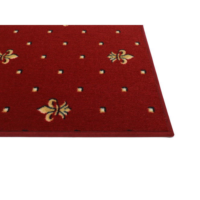 Brahms Hotel Paspelteppich Rechteck Wunschmass in Rot