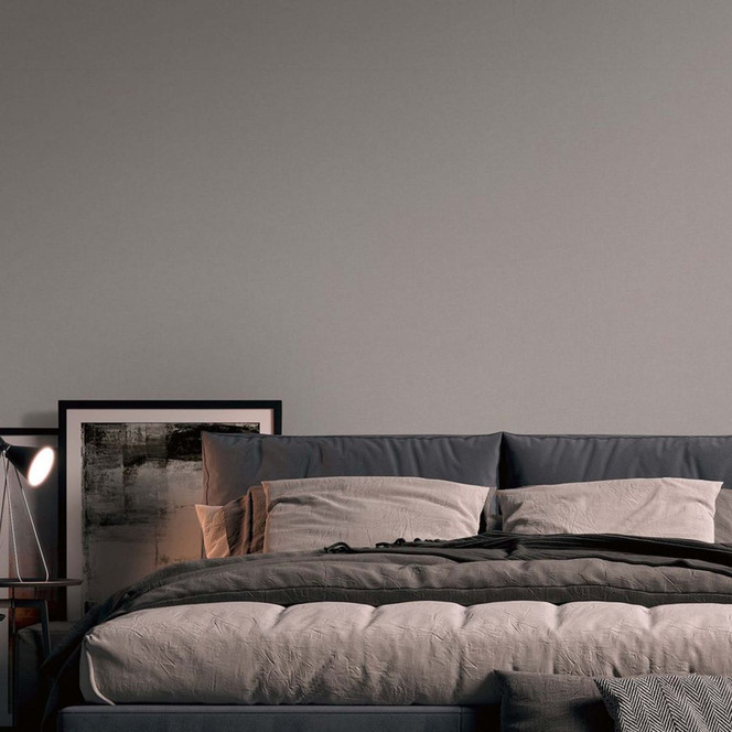 Moderne Tapete Grau Uni Vlies Strukturtapete für Wohnzimmer, Schlafzimmer
