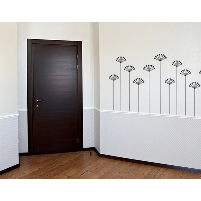 Wandtattoo Wallpaper flowers